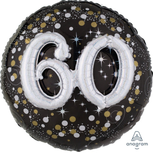 Party Balloon Multi-Balloon Sparkling Birthday 60 P75