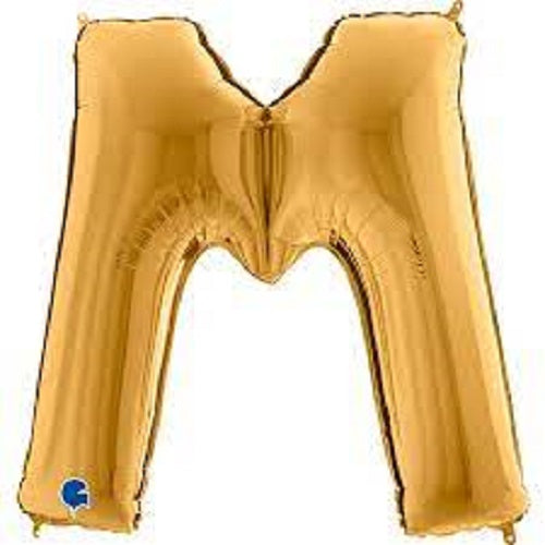 40" Gold Letter (M) Foil Balloon 