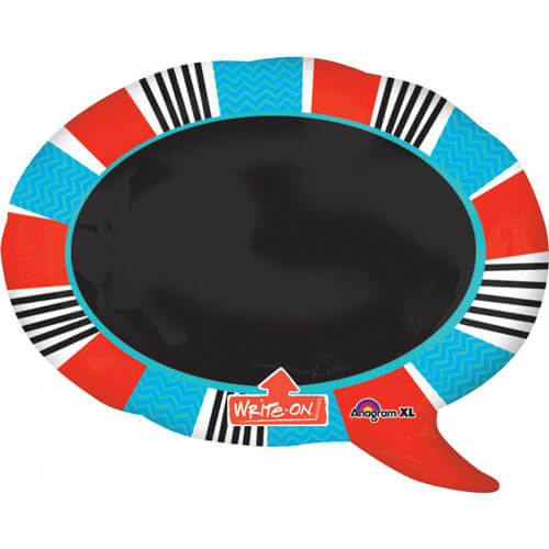 Party Balloon Write - On - Red Blue Blackboard Foil Balloon P40