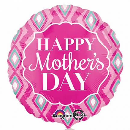 Party Balloon 18" Diamonds Mothers Day Foil Balloon