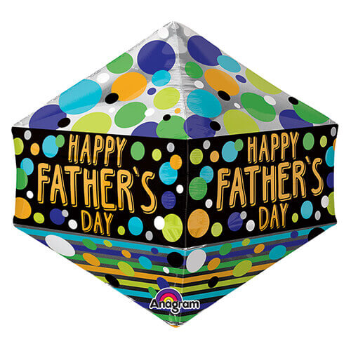 Party Balloon 17" Father's Day Dots &amp; Stripes Anglez Foil Balloon
