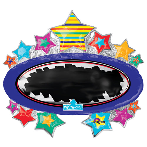 Party Balloon Bright Star Black Board Marquee Foil Balloon