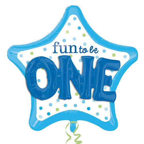 Party Balloon 36" Fun to Be O-N-E Boy Multi Foil Balloon P75