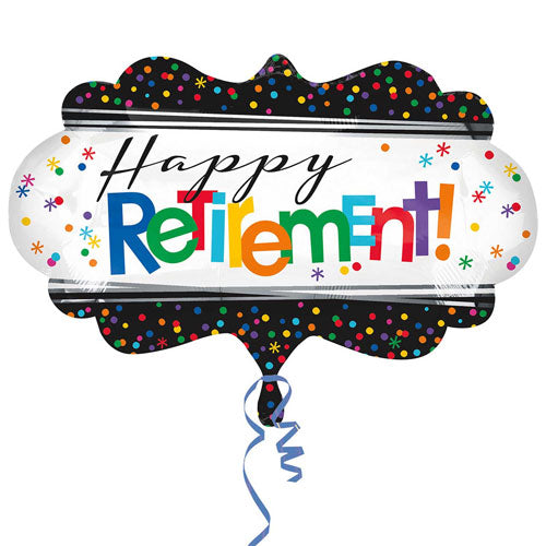 Party Balloon Happy Retired Foil Balloon27" 