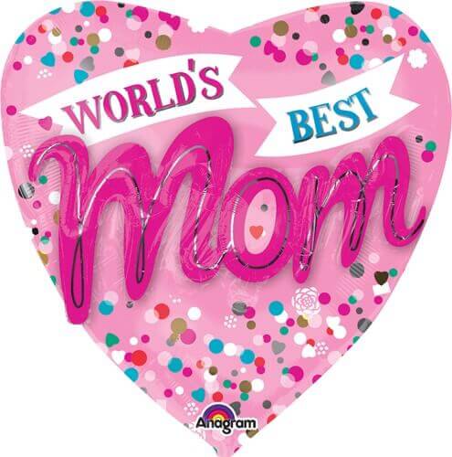 Party Balloon World's Best Mom Foil Balloon 27" 