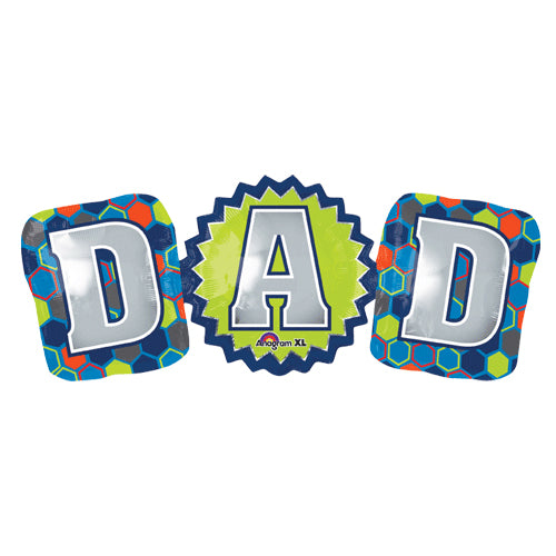 Party Balloon 37" D-A-D Banner Foil Balloon P30
