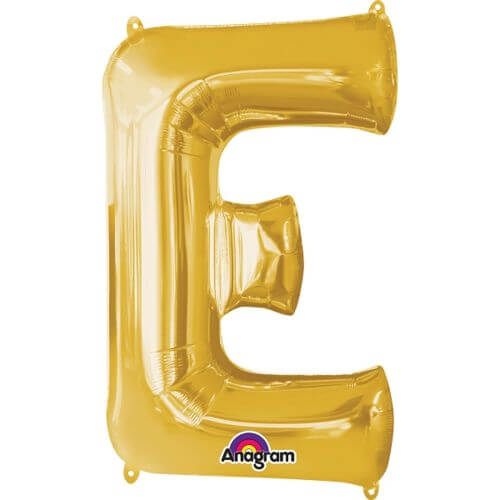 Party Balloon Gold E Letter Foil Balloon L34