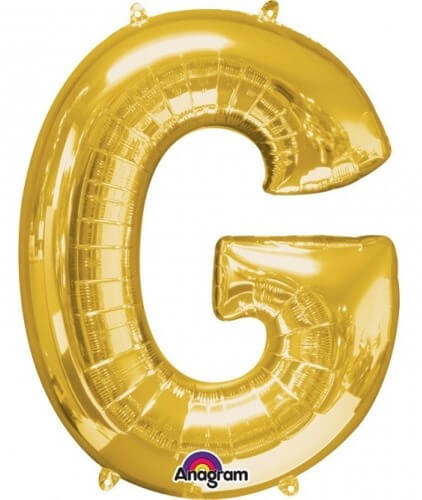 Party Balloon Gold G Letter Foil Balloon L34