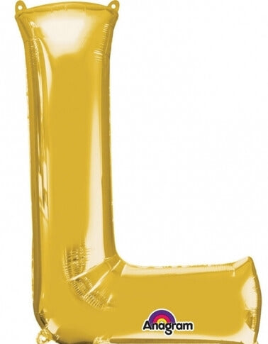 Party Balloon Gold L Letter Foil Balloon L34