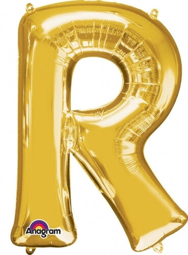 Party Balloon Gold R  Letter Foil Balloon L34