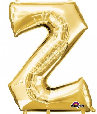 Party Balloon Gold Z Letter Foil Balloon L34