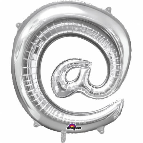Party Balloon  Symbol @ Silver Foil Balloon 30" 