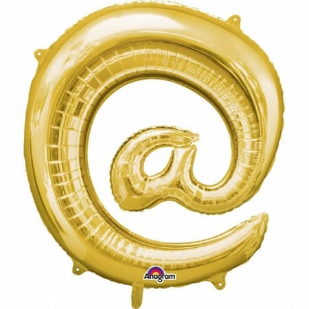 Party Balloon 30" Symbol @ Gold Foil Balloon P50