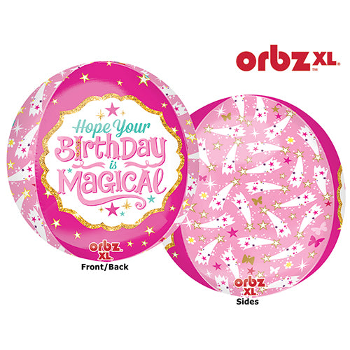 Party Balloon 16" Magical Birthday Orbz Foil Balloon G20