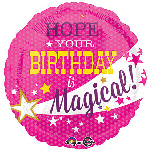 Party Balloon 18" Magical Birthday Foil Balloon S40