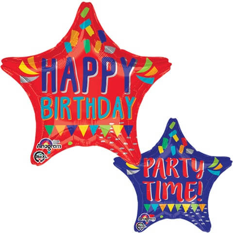 Party Balloon 19" Happy Words Happy Birthday Foil Balloon S40