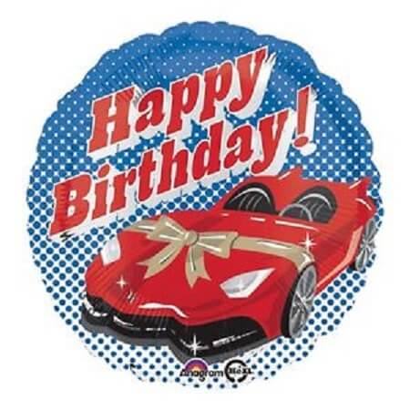 Party Balloon 18" Birthday Sports Car Foil Balloon