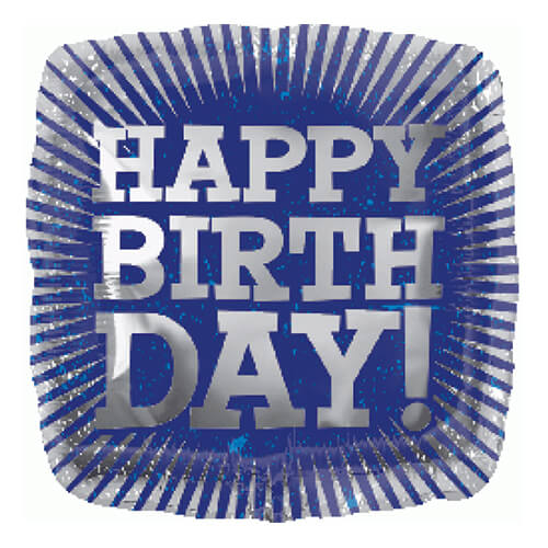 Party Balloons 18" Grey Tone Burst Birthday  Foil Balloon S40