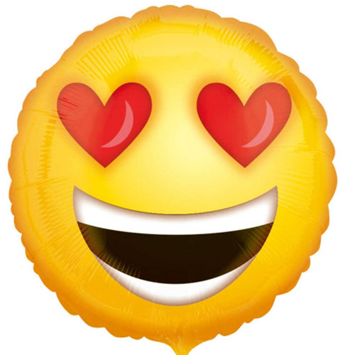 Party Balloons 18" Love Emoticons Foil Balloon S40