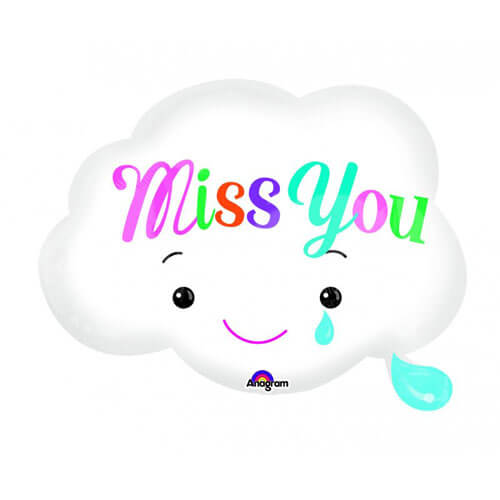 Party Balloon Miss You Cloud Foil Balloon