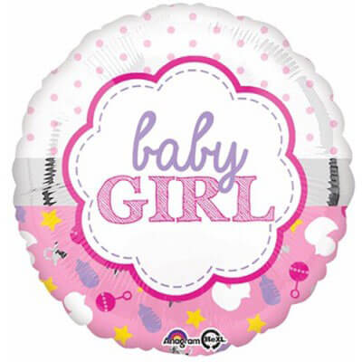 Party Balloon 4inch Baby Girl Scallop Balloon