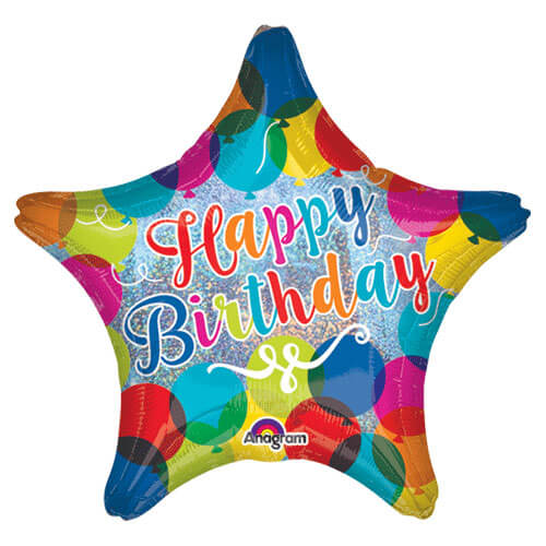 Party Balloon Happy Birthday Sparkle Balloon Foil Balloon