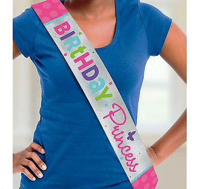 Party Balloon Birthday Princess Sash     