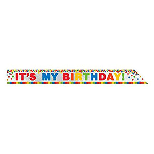 Party Balloon Sash Its My Birthday