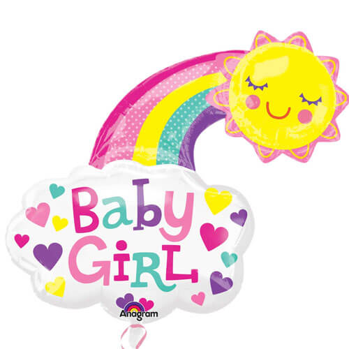 Party Balloon Baby Girl Bright Sun Balloon P35