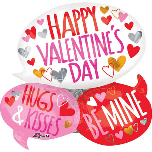 Party Balloons Happy Valentine's Day Bubbles Balloon P35