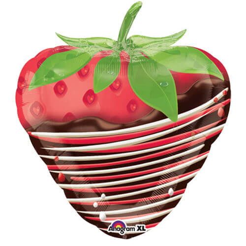 18" CHOCOLATE DIPPED STRAWBERRY BALLOON 