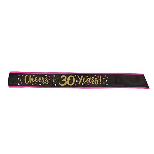 FABRIC SASH PINK AND GOLD 30