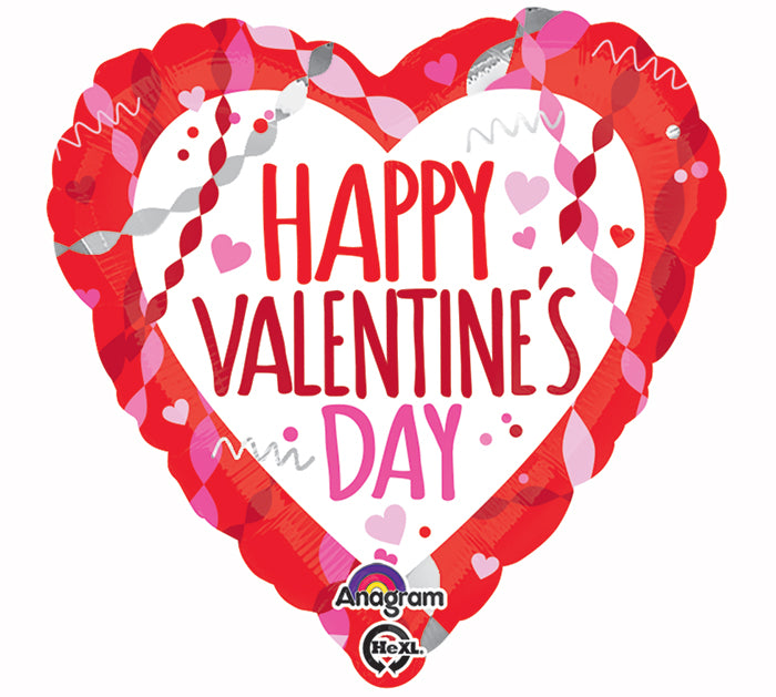 Party Balloons 18" Happy Valentine Day Streamers And Confetti Balloons S40 