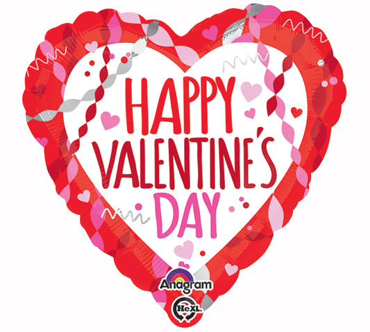 Party Balloons 18" Happy Valentine Day Streamers And Confetti Balloons S40 
