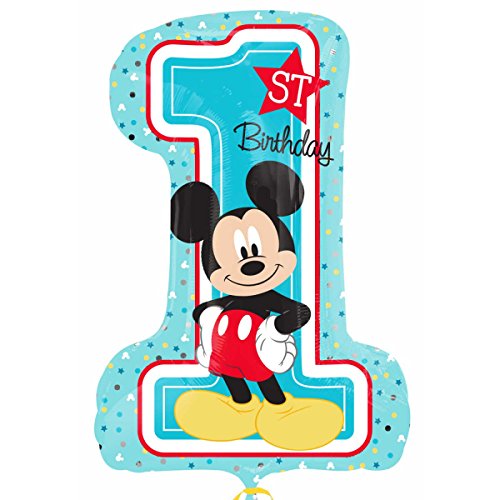 Party Helium Balloon 28" MICKEY 1ST BDAY BOY P38