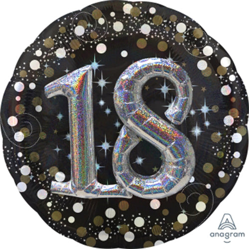 Party Balloon Multi-Balloon 18  Sparkling Birthday    27" Foil Balloon 