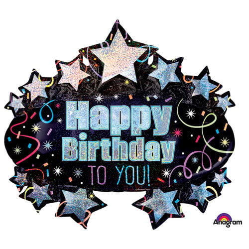 Party Balloon Brilliant Birthday Marquee Foil Balloon 31" 