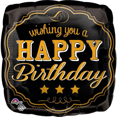 Party Balloon Vintage Happy Birthday Balloon S40