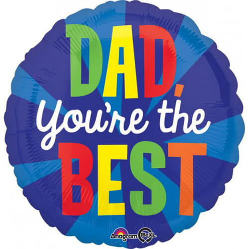 Party Balloon 18" Dad You're The Best Balloon S40