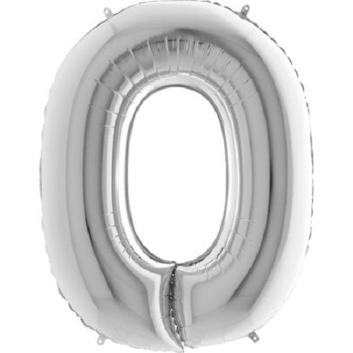 40" Silver Letter (O) Foil Balloon 
