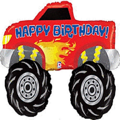 Party Balloon Happy Birthday Car 40" Foil Balloon 