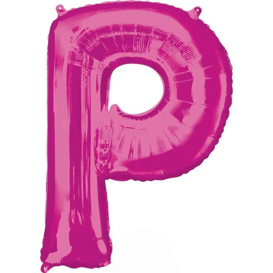 40" Pink Letter (P) Foil Balloon 