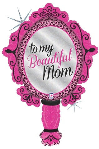 Party Balloon Beautiful Mom Mirror Foil Balloon