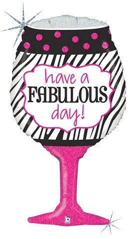 Party Balloon Fabulous Day Wine Foil Balloon