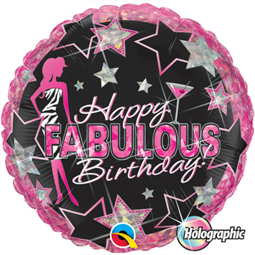Party Balloon 18" Happy Fabulous Birthday Foil Balloon