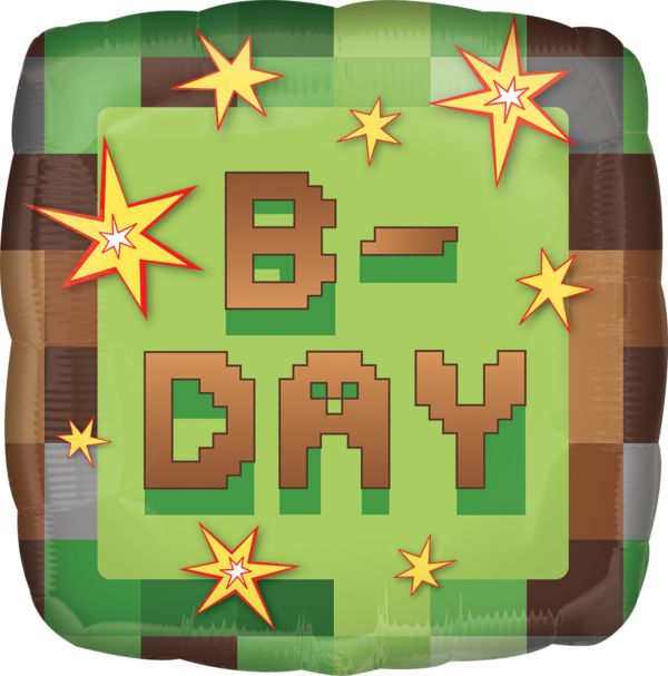 B-Day Green 18" Foil Balloon 