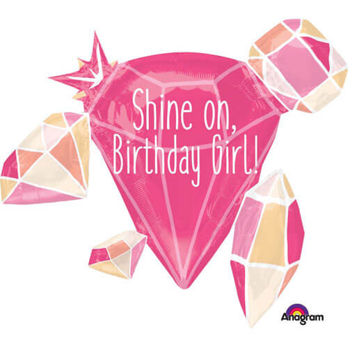 Party Balloon Shine On Birthday Girl Balloon P40