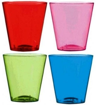 Party Balloons 2Oz Jewel Tone Shot Glasses 