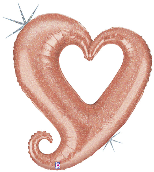 Valentine Day Chain Heart 37" Foil Balloon 