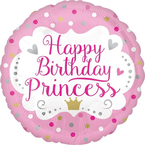 Party Balloon  Happy Birthday Princess 18" Foil Balloon 